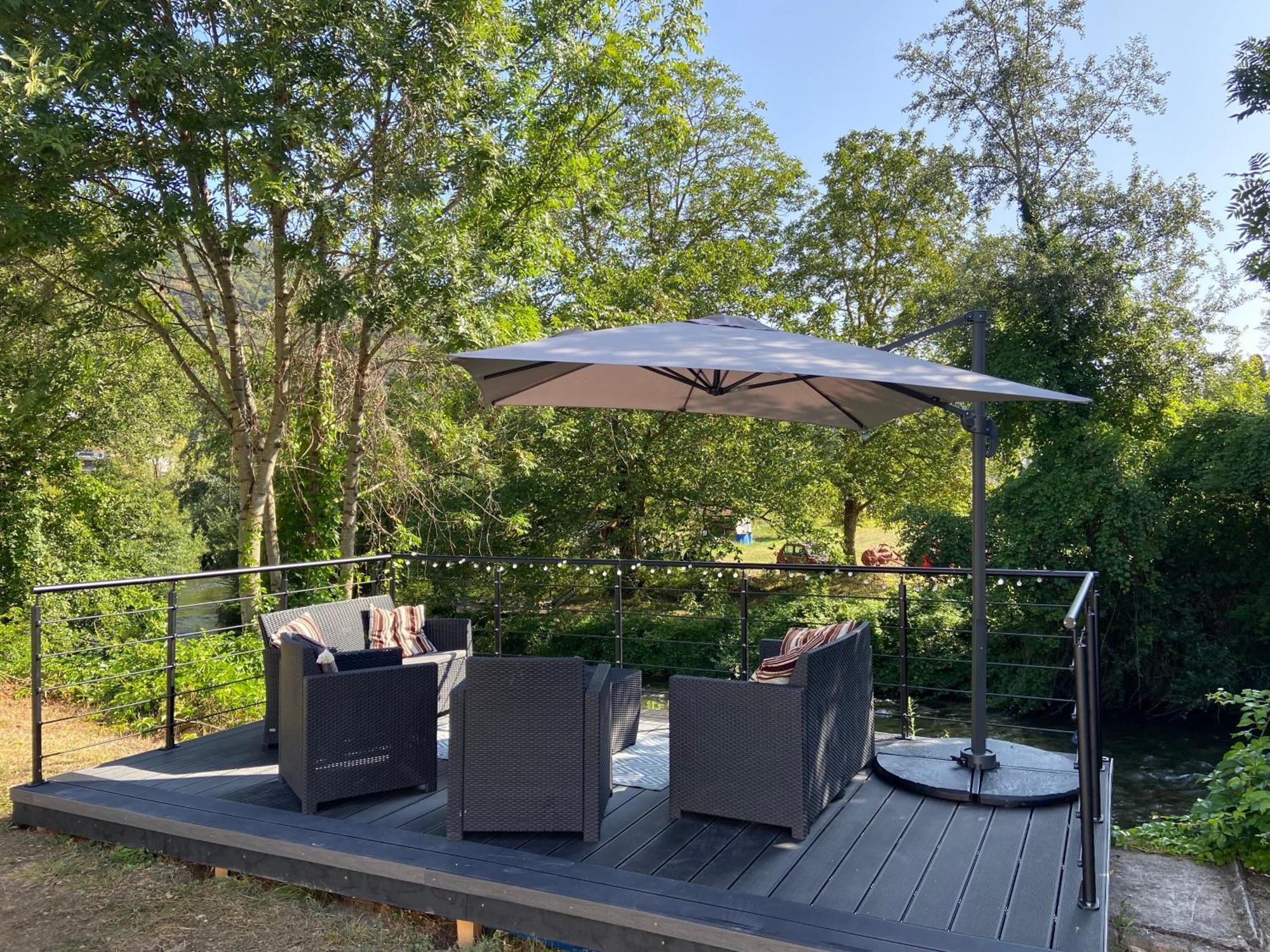 Private Riverside Villa With Breathtaking Views Axat Buitenkant foto